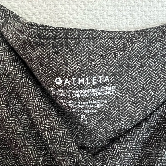 Athleta Delancey Herringbone Tight Black Size xlarge - Picture 6 of 8